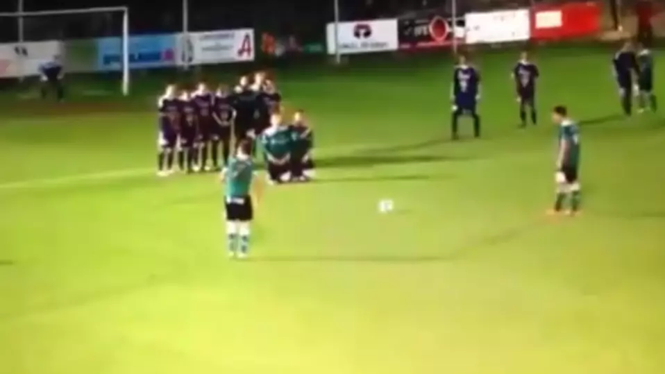 This 'Inventive' Second Wall Free-Kick Routine Went Horribly Wrong 