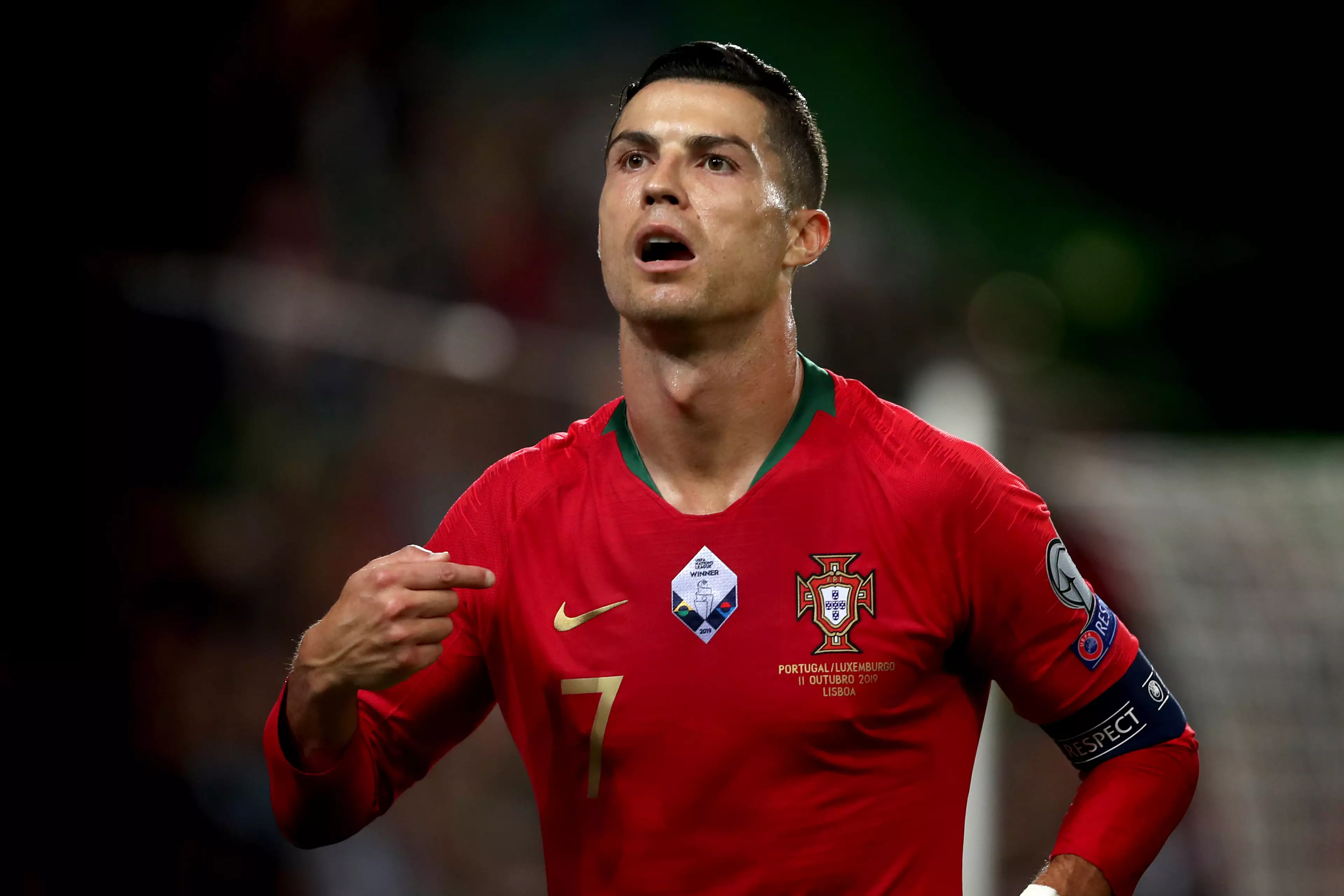 Ronaldo is getting closer to Ali Daei's record. Image: PA Images