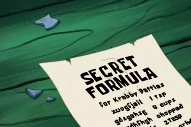 Cocaine is the shocking secret ingredient to the Krabby Patty