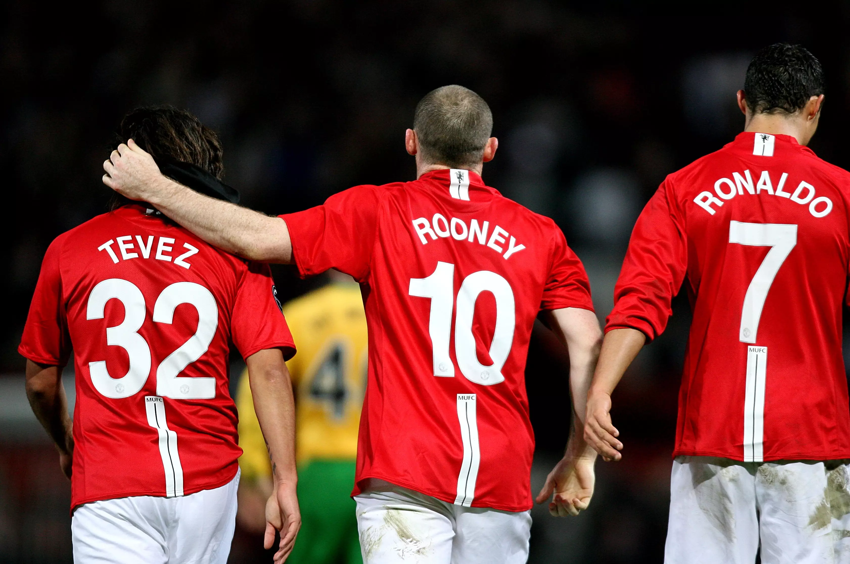 Tevez, Rooney and Ronaldo were quite the force together. Image: PA Images