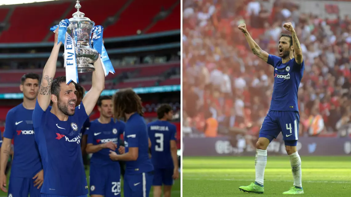Cesc Fabregas Shows His Class Immediately After FA Cup Final Win