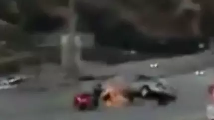 Biker Kicks Car In Road Rage Which Triggers A Huge Chain Of Events