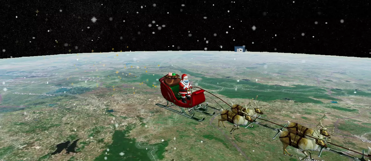 You can check Father Christmas's route (