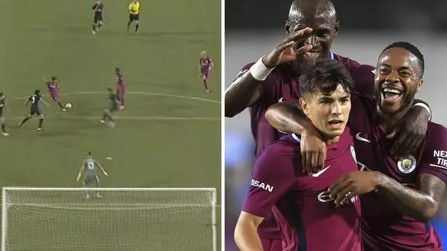 WATCH: 17-Year Old Manchester City Youngster Brahim Diaz Scores A Worldie Against Real Madrid