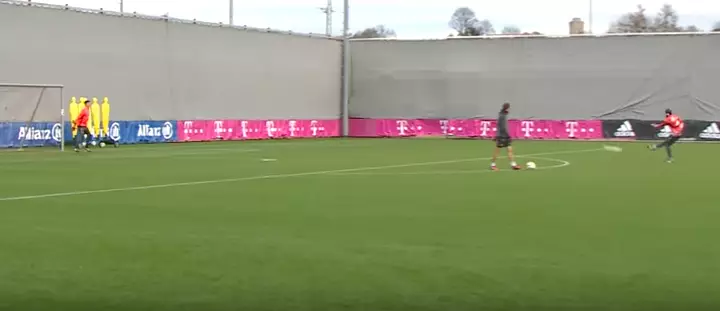 WATCH: Bayern Munich Goalkeeper Manuel Neuer Scores Screamer In Training