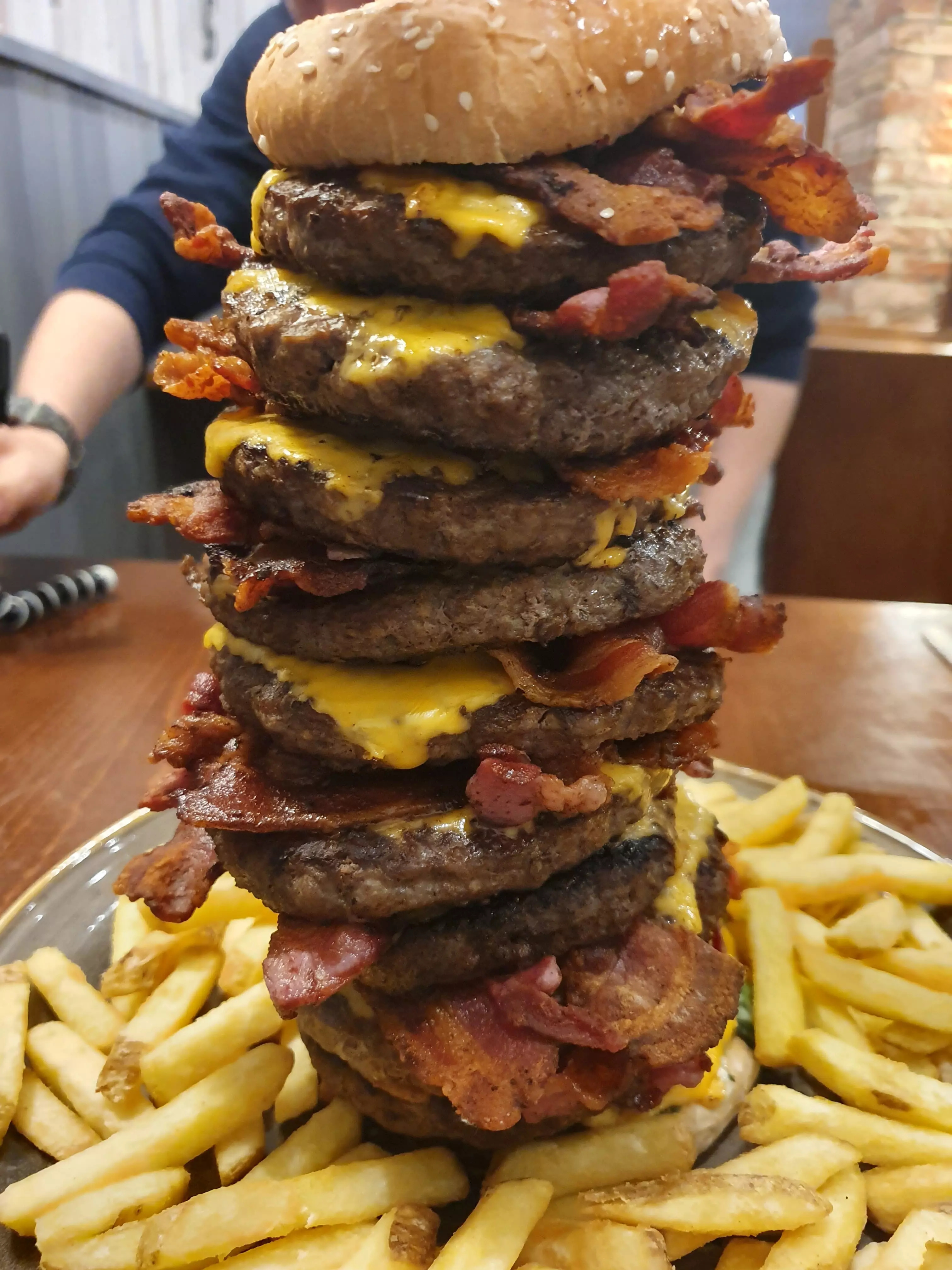 It's claimed to be the most calorific burger in the UK.