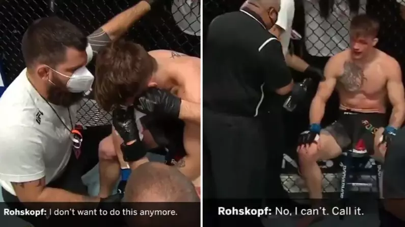 UFC Fighter Forced To Tell Corner 18 Times He Wants To End The Fight