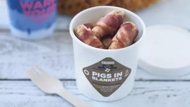 Greggs Has Added Tubs Of Pigs In Blankets To Its Christmas Menu