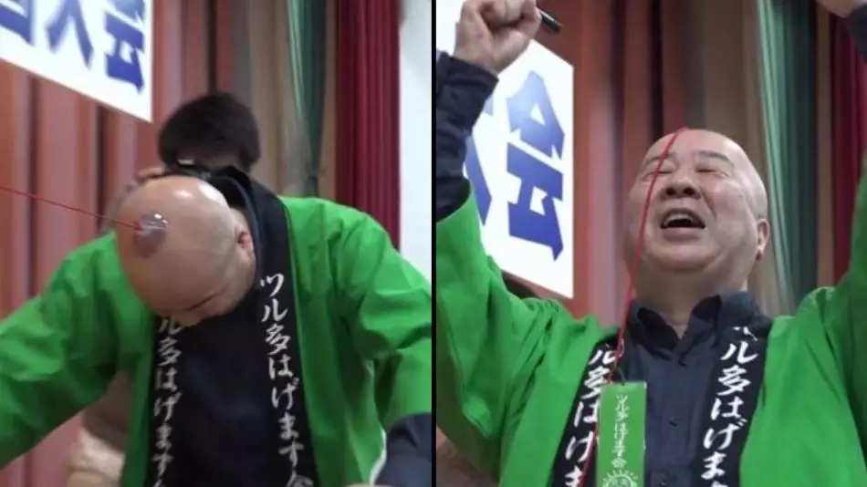 Bald Head Tug Of War Is The Sport You Didn't Know You Needed