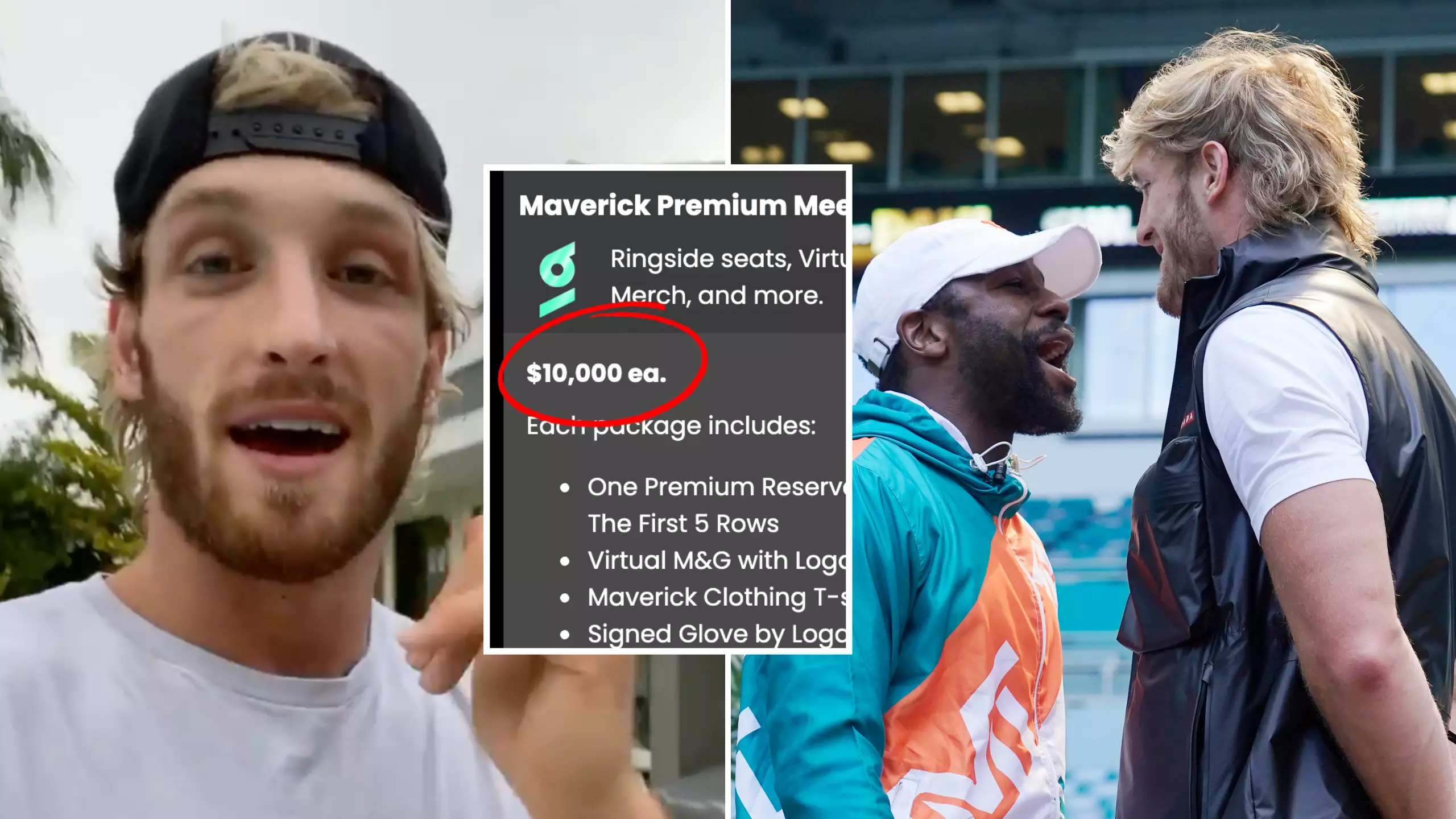 Logan Paul Vs Floyd Mayweather 'VIP Packages' Are Now On Sale, Fans Are Outraged At The Price