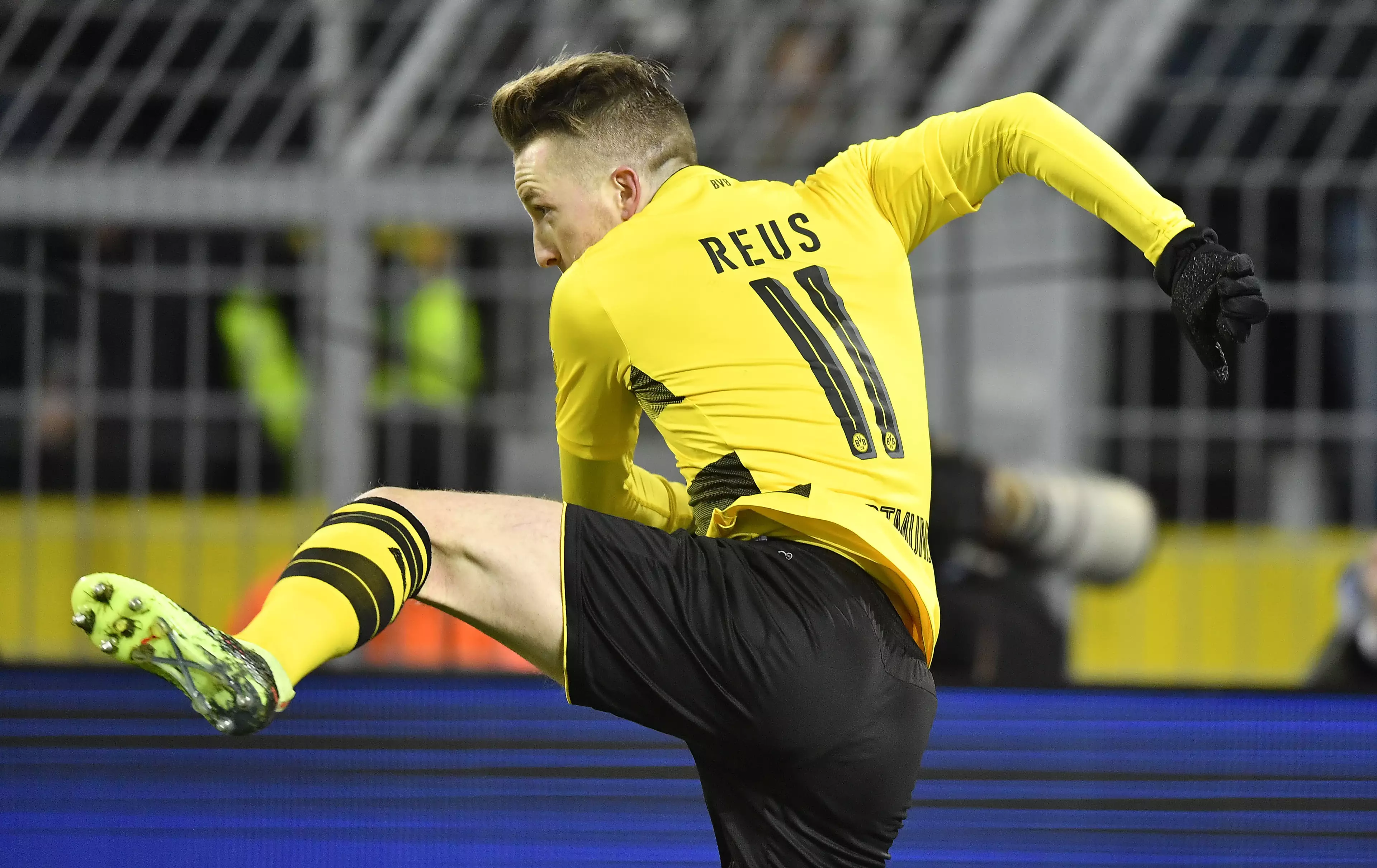 Reus celebrates scoring a goal. Image: PA
