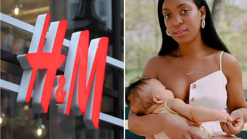 H&M Praised For Using Breastfeeding Mum In Campaign Imagery