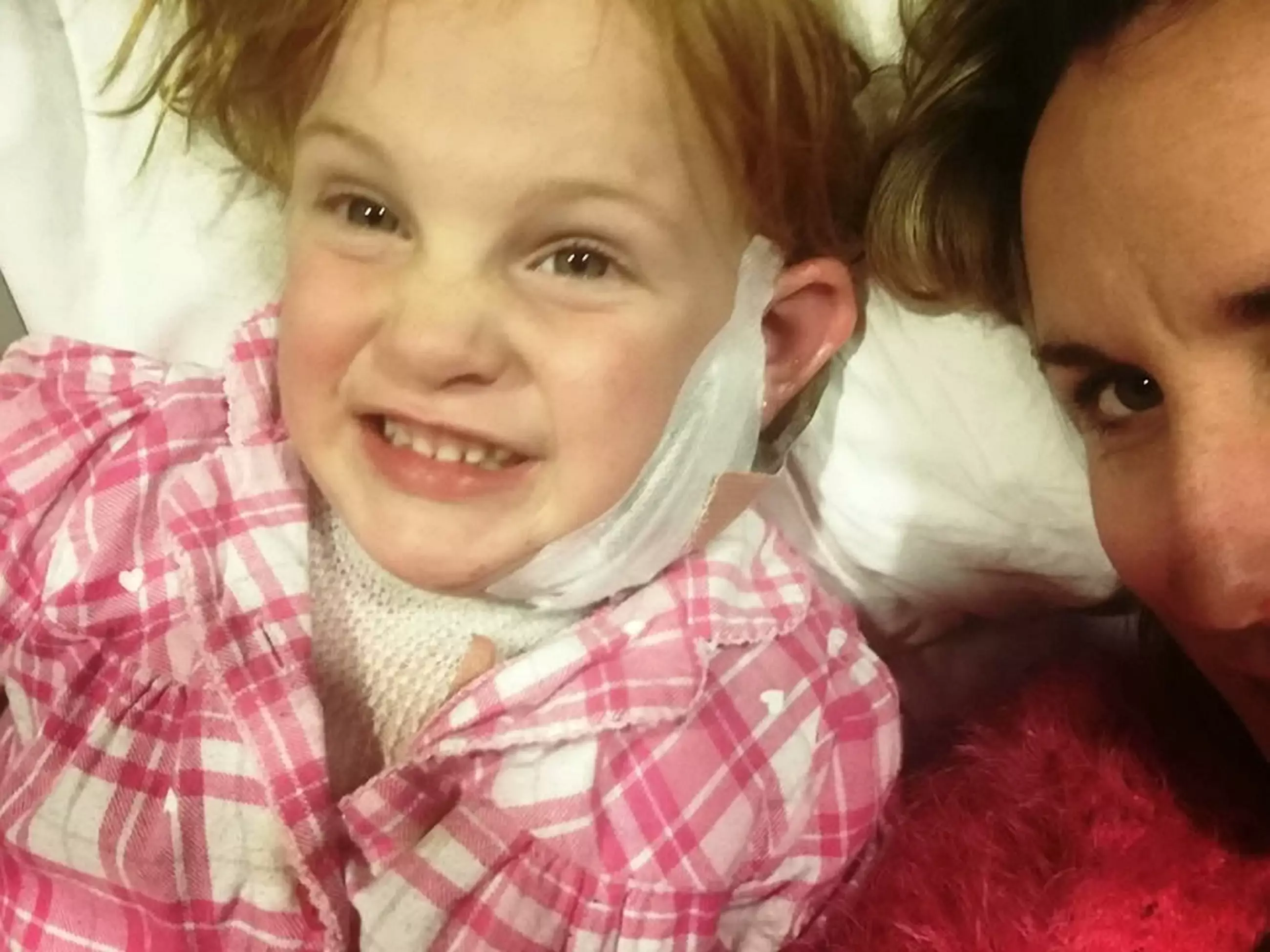 The little girl's mum says her daughter has made an 'amazing recovery' following the incident.