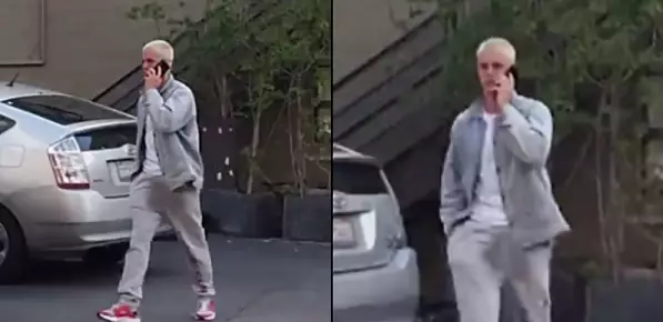 Justin Bieber Cares Not For The Perils Of Grey Joggers