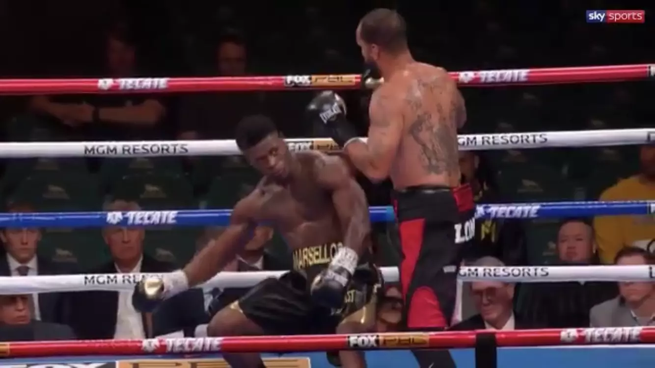 Marsellos Wilder dropped straight to the canvas after a big left hand and the referee waved the fight off