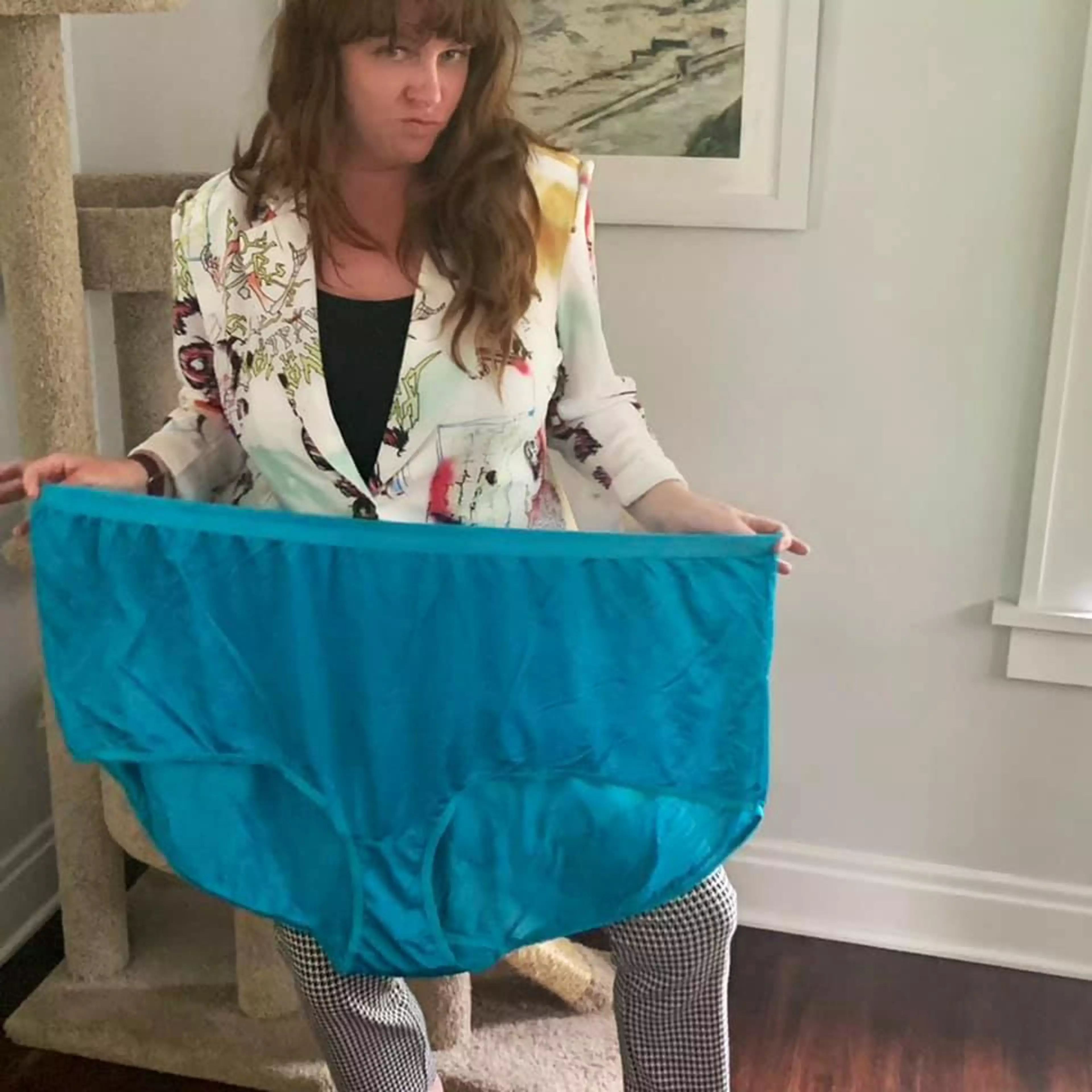 It's safe to say the knickers were bigger than expected (
