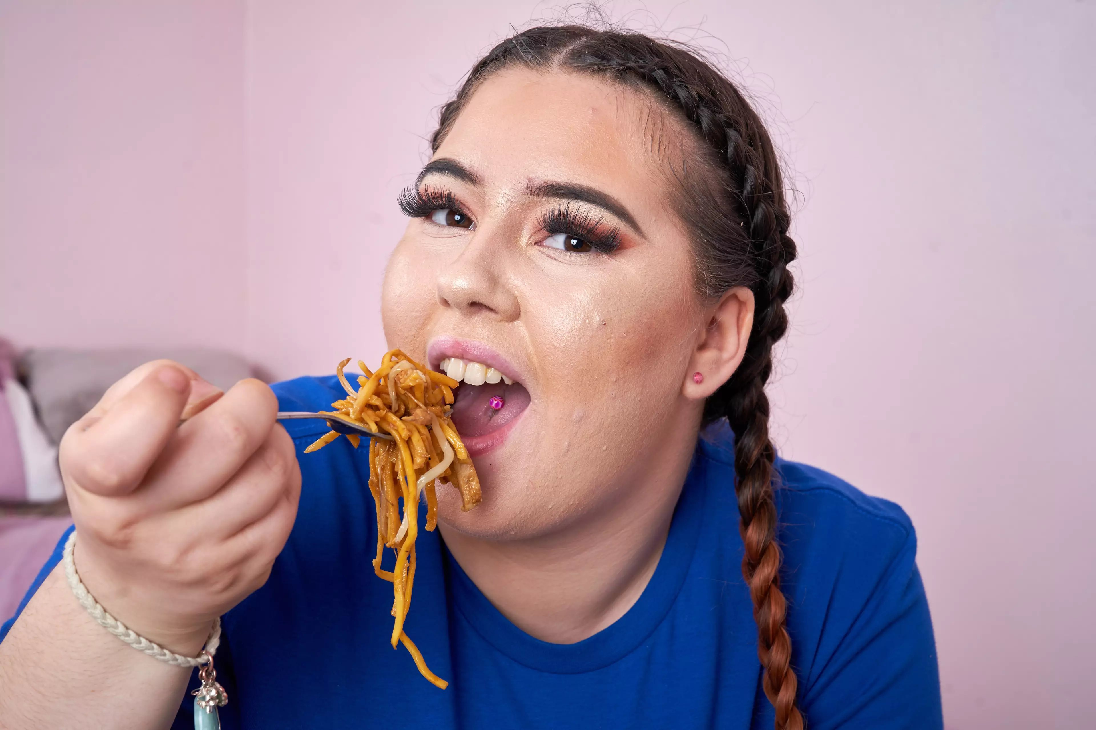Charna is hoping to make eating challenges a permanent career (