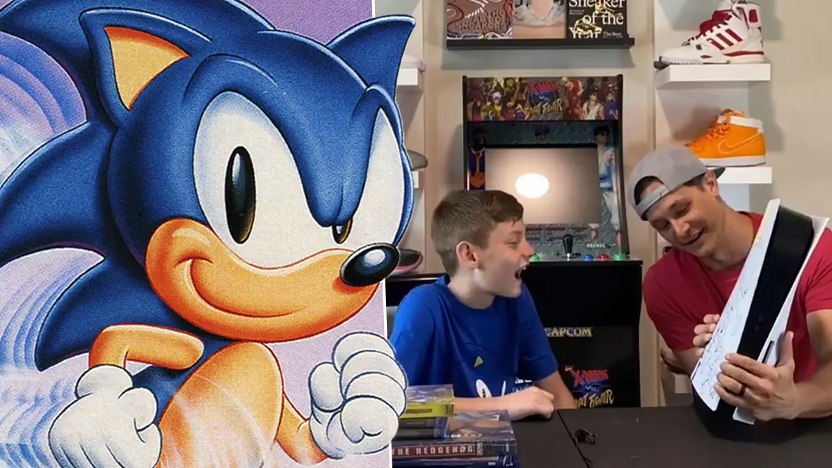 Dad Gives One-Of-A-Kind Sonic PlayStation 5 To His Overwhelmed Son