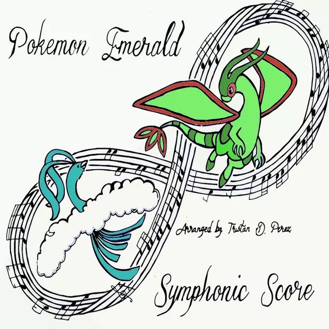 The cover art to Tristan D. Perez's Pokémon Emerald album /