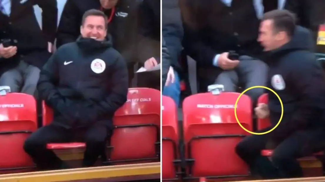 'Match Official' Seen Celebrating Liverpool's Winning Goal Against Spurs At Anfield