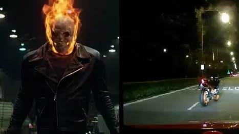 'Ghost Rider' Captured In Dash Cam Footage In Singapore