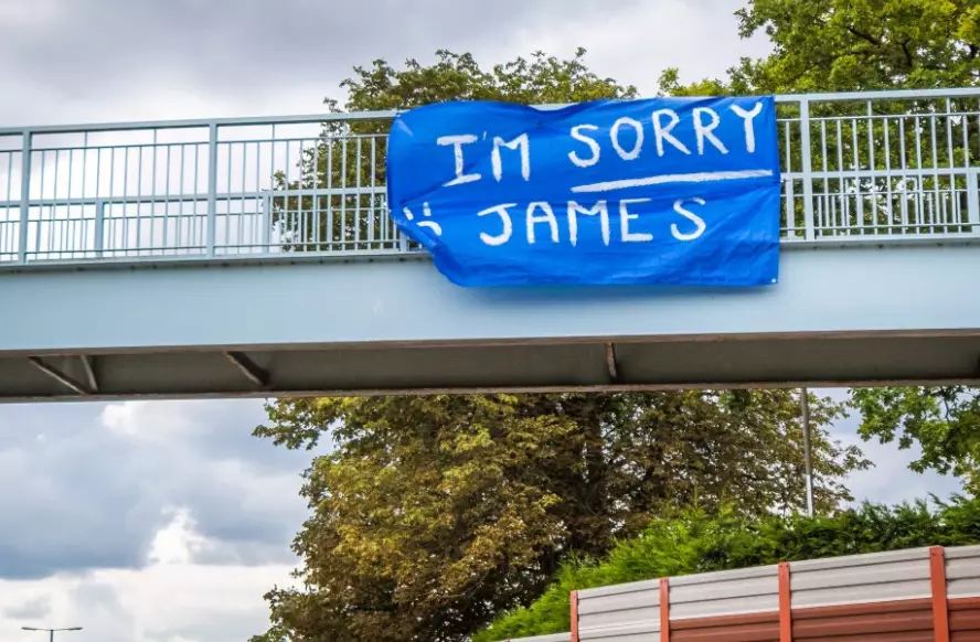 Signs In Derby Apologize To Man Called James 