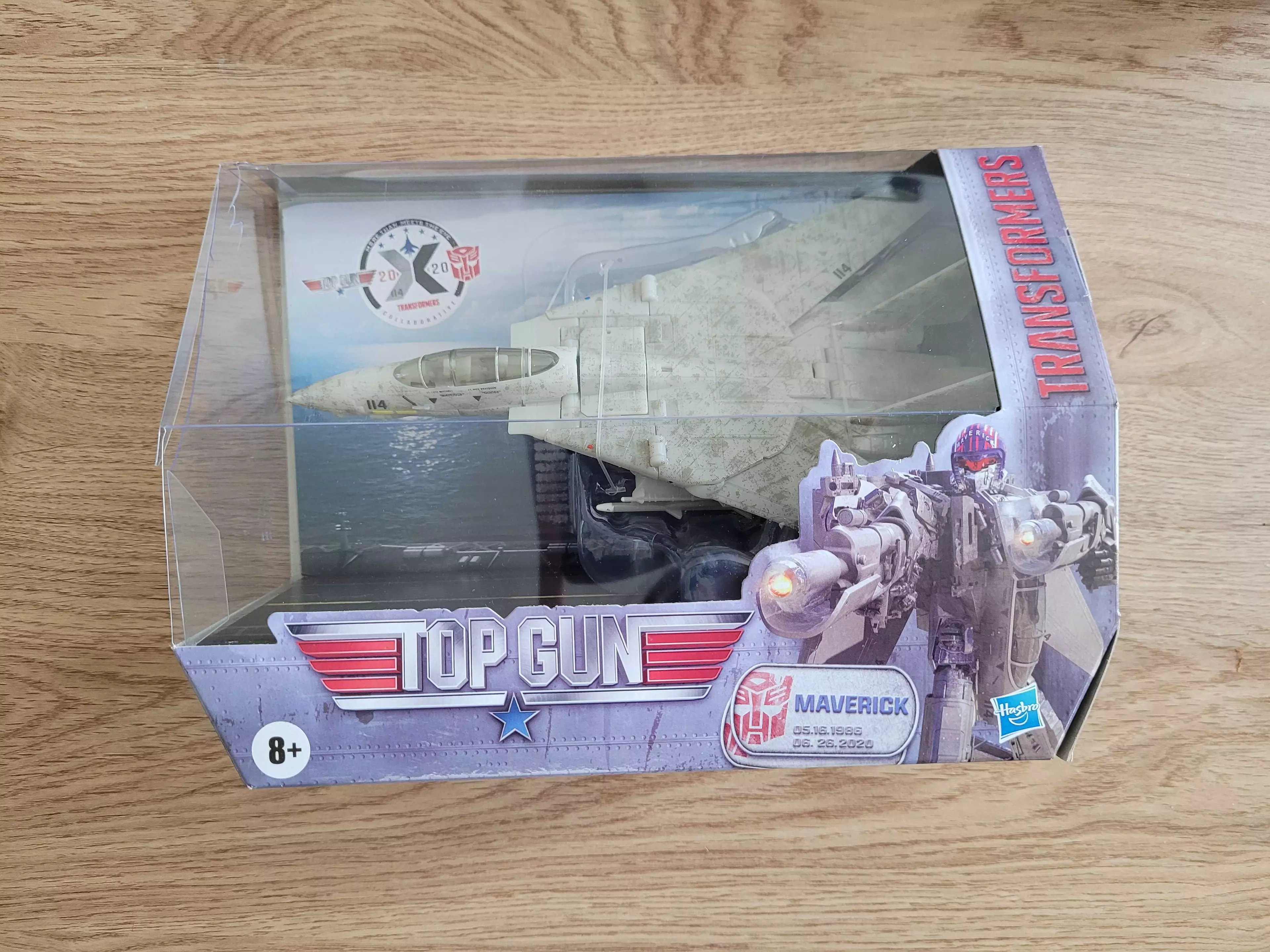 Transformers Maverick, in his very Top Gun box /