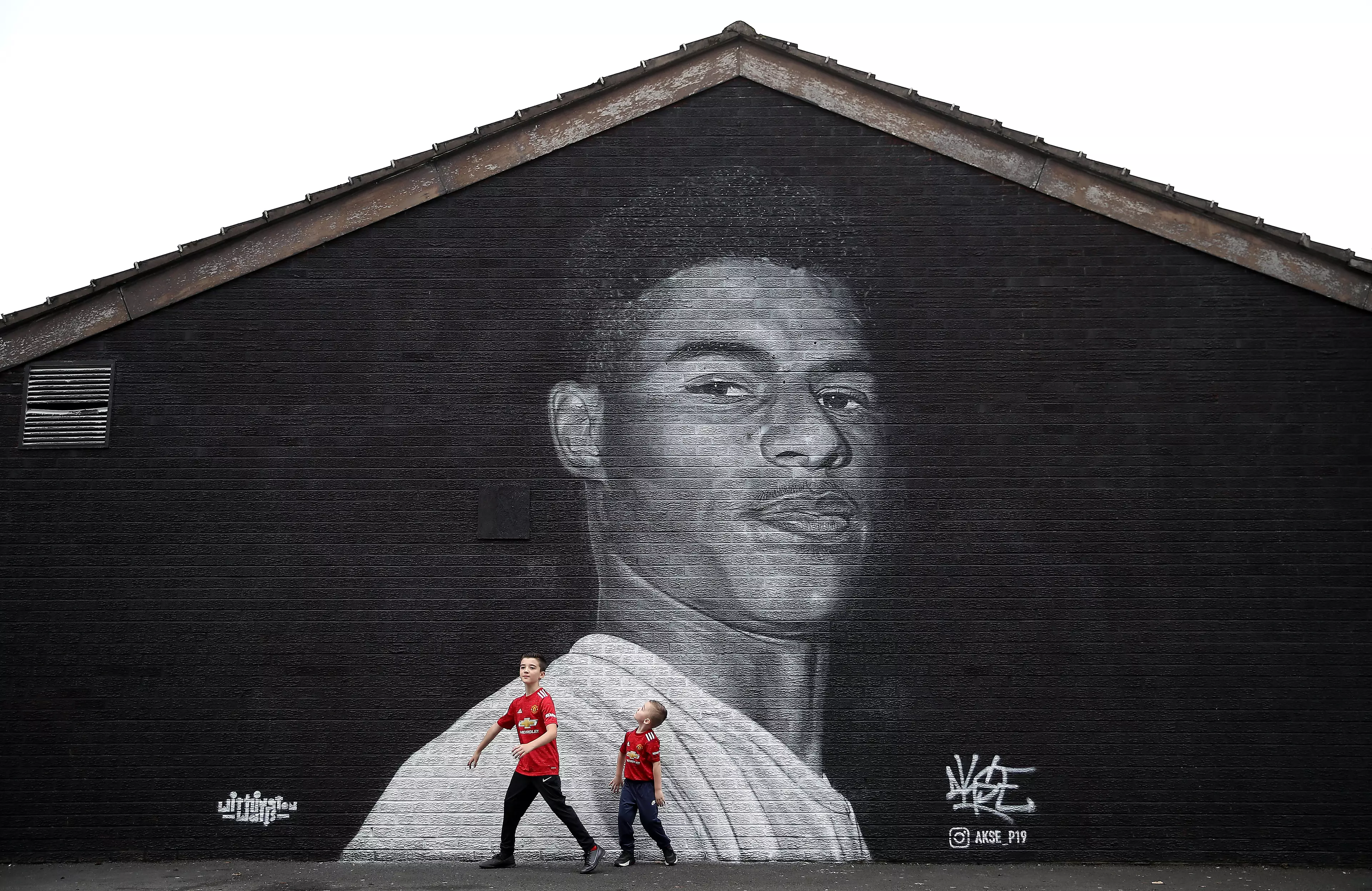 Mural of Marcus Rashford in Withington, Manchester. Image: PA Images