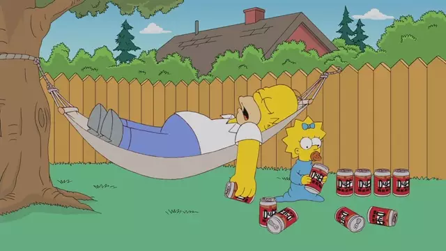 Homer loves his Duff beer.