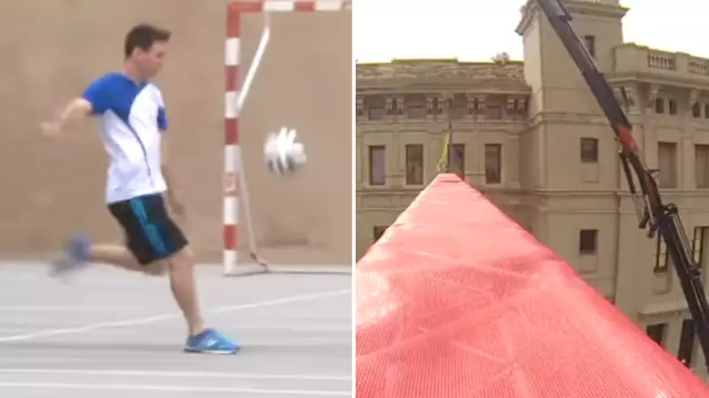 The Time Leo Messi Controlled The Ball From World Record Height With Ridiculous Ease