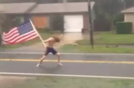 ​Man Headbangs To Slayer In Middle Of Hurricane Matthew