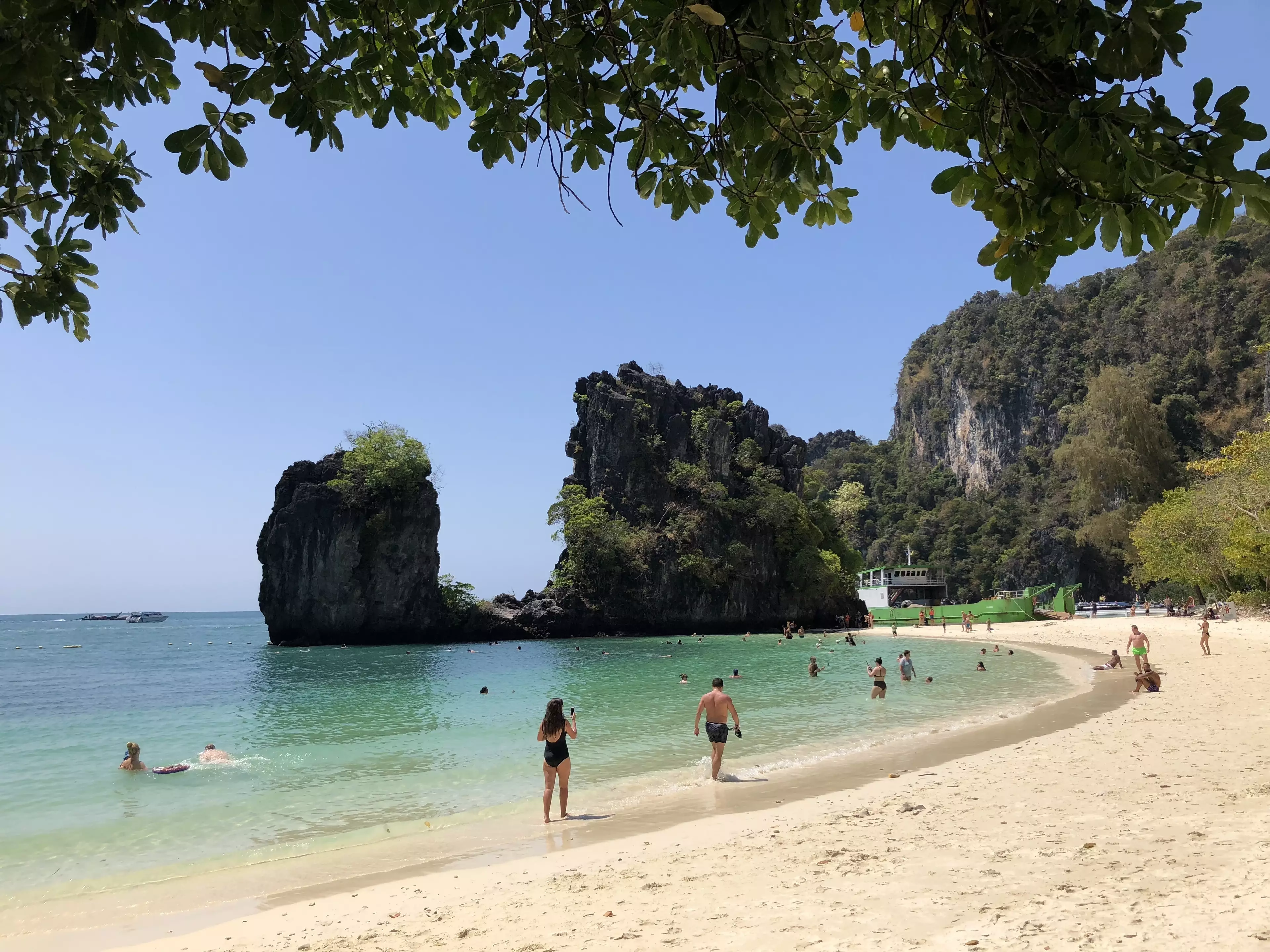 A Russian couple were found living in a cave in Krabi, Thailand, after they got stuck during lockdown.