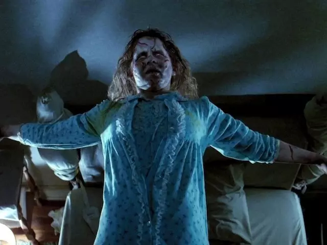 Regan is possessed by a dark force in The Exorcist (