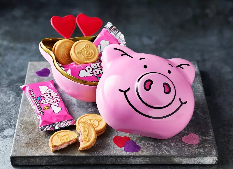 M&S has launched Percy Pig biscuits, which come in an adorable keepsake tin (