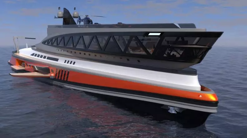New £450 Million Mega Yacht Resembles A Shark Gliding Through The Sea