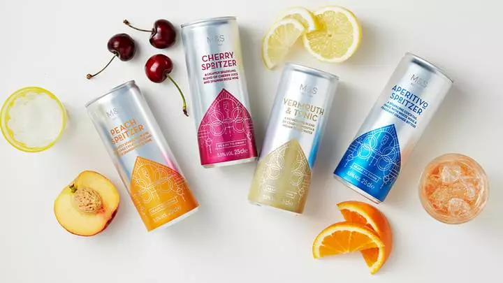 The pornstar martini is part of M&S' hugely popular tinny range (pictured)
