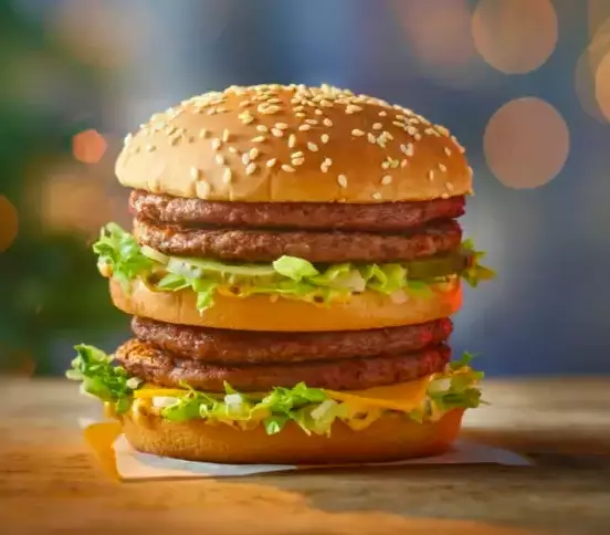 The fast food chain introduced its Christmas menu (