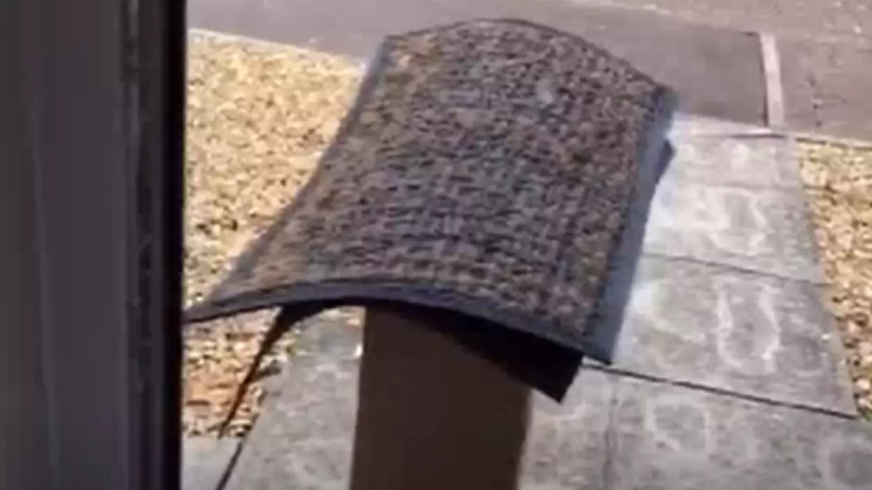 TikTok User In Hysterics After Delivery Driver Leaves Huge Parcel Under Doormat