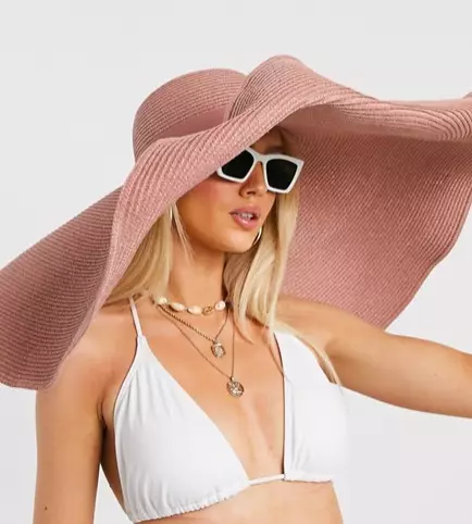 The pink hat is £11 on ASOS (