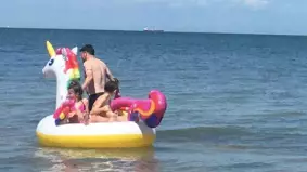 Lifeguards Warn Of Pool Float Dangers As 12-Year-Old Girls Are Swept Out To Sea
