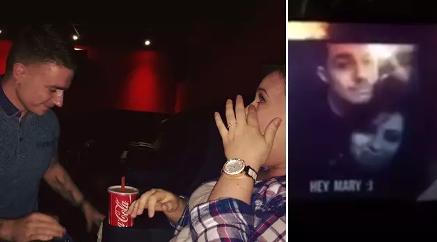 Lad Goes To Extreme Lengths To Do A Marriage Proposal At The Cinema