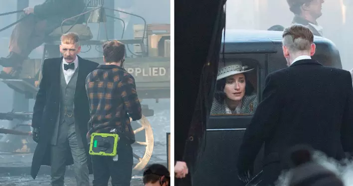Arthur Shelby also appeared to take centre stage on set (
