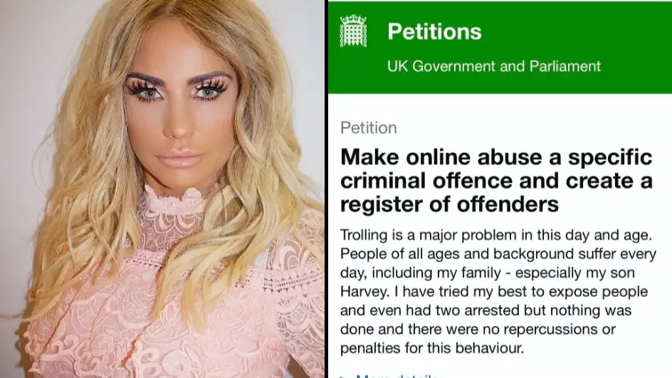 Katie Price Launches Petition Against Abuse From Vile Online Trolls