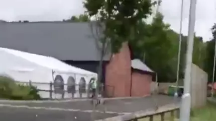 Covid Denier Filmed Screaming 'Scamdemic' Rant After Mistaking Pub Marquee For Testing Site