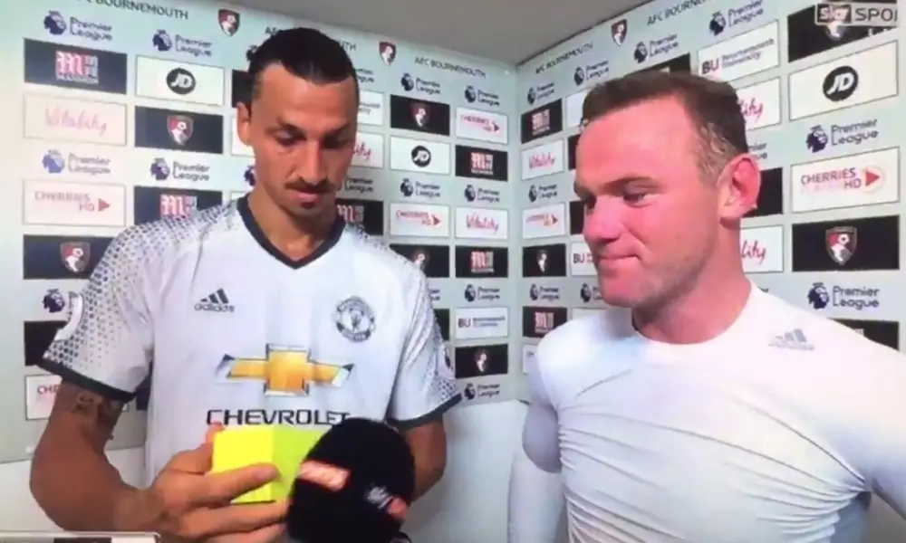 WATCH: Ibrahimovic And Rooney Are Shocked At Eric Bailly Getting MOTM