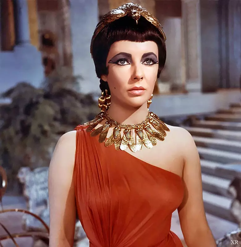 Elizabeth Taylor as Cleopatra in 1963.