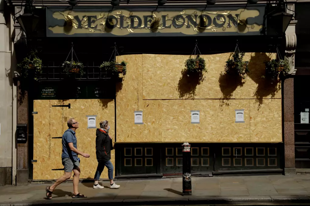 Ye Olde London pub in London, UK.