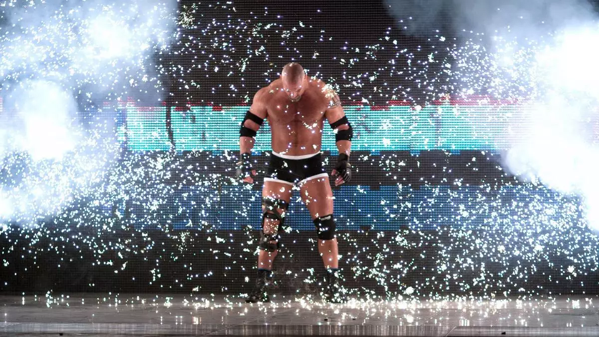 There's few better entrances in wrestling than Goldberg's. Image: WWE.