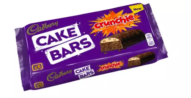 Crunchie Cake Bars, now available at Asda (