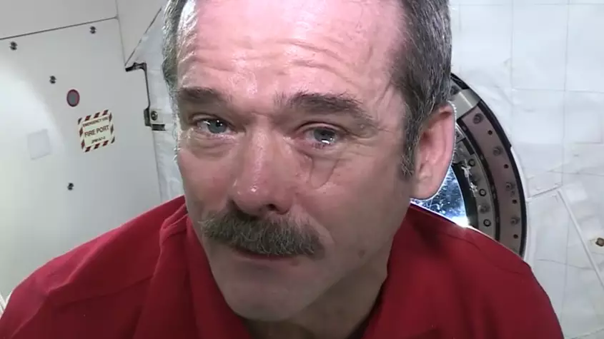 Astronaut Shows What Happens When You Cry In Space